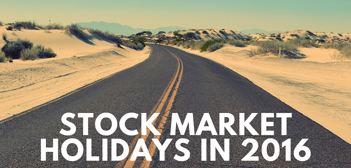 Stock Market Holidays